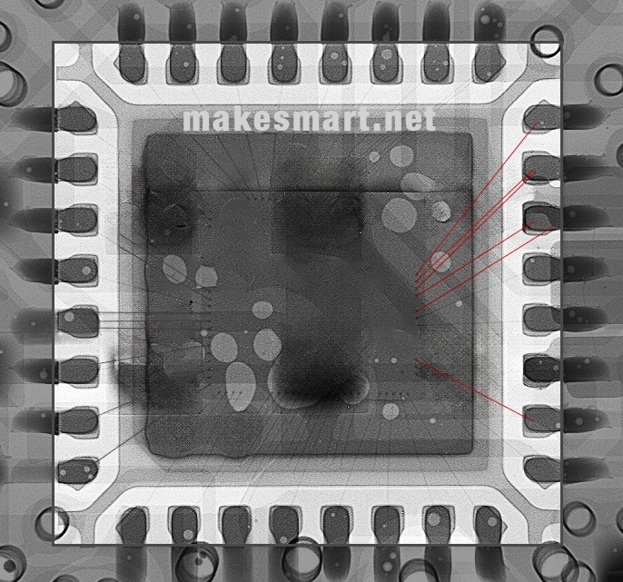 ESP8266ex Bonding-Wires ><